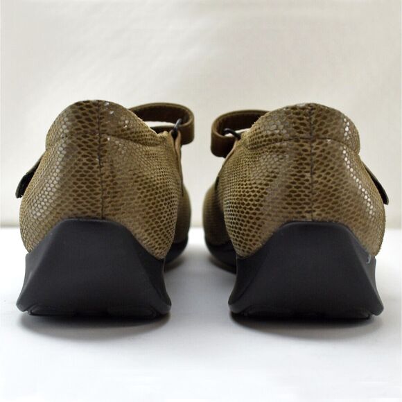 Wolky Passion Mary Jane Shoes Women's 8.5 Brown Embossed Leather Divine NEW - Picture 5 of 7